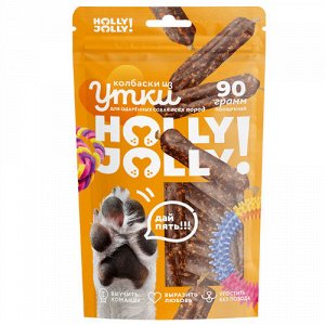 Holly Jolly! Лакомство Колбаски из утки для собак всех пород 90 гр