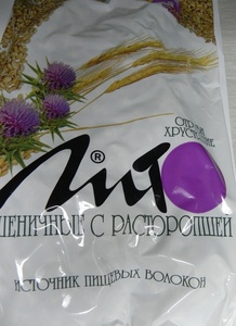 Отруби Лито пшеничные с расторопшей и кальцием хрустящие 200 г РОССИЯ