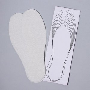 Стельки для обуви «Мягкий след», универсальные, 36-46 р-р, 30 см, пара, цвет белый