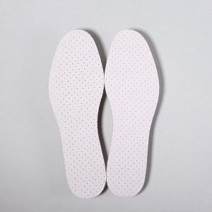 Стельки для обуви, универсальные, дышащие, 36-46 р-р, 28 см, пара, цвет белый