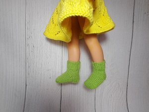 Носочки вязаные для куклы