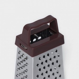 Тёрка четырёхгранная Доляна «Мини», 3.5x6.5x3 см, для корицы и шоколада, МИКС