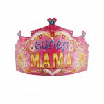 329001 Корона бумажная &quot;Супер мама&quot;