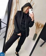 Женский костюм-тройка. Ткань флис с начёсом