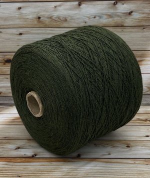 Пряжа для вязания 100 гр, Merino 100% меринос гребенной  440м/100г Хвойная зелень меланж