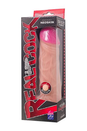 Фаллоимитатор-гигант LoveToy, реалистичный, neoskin, телесный, 27 см, ? 6,8 см