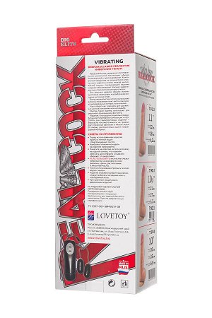Вибратор-гигант LoveToy, реалистичный, neoskin, телесный, 27 см, ? 6,1 см