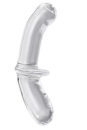 Двусторонний фаллоимитатор Satisfyer Double Crystal, стекло, прозрачный, 19,5 см