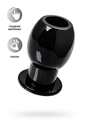 Анальная втулка TOYFA Basic L, TPE, чёрный, 7,5 см