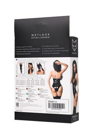 Боди Glossy Marcia из материала Wetlook, S
