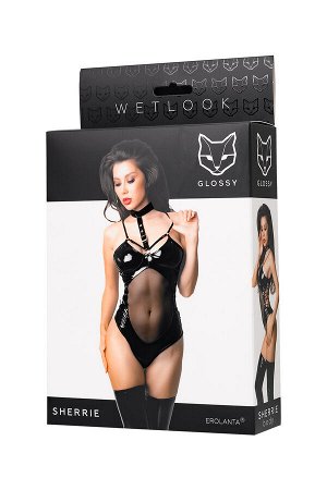 Боди Glossy Sherrie из материала Wetlook, S