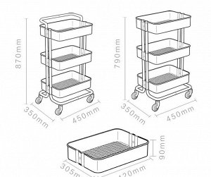 Передвижная полка - тележка
