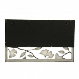 Фоторамка-коллаж на 4 фото 6.5x9, 10x15 см, 20x15 см «Листья», чёрная, 43x26 см