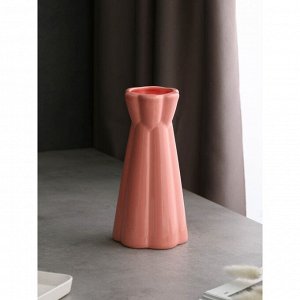 Ваза настольная «Кубок», h=24 см, цвет розовый, керамика, 1 сорт, Иран