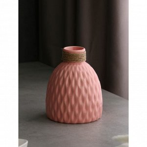 Ваза настольная «Пакрин», h=19 см, цвет розовый, керамика, 1 сорт, Иран