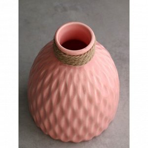 Ваза настольная «Пакрин», h=19 см, цвет розовый, керамика, 1 сорт, Иран