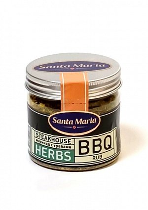 Сухой маринад с травами для мяса барбекю BBQ Steakhouse Herbs Santa Maria, 80гр