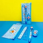 Мультяшный набор канцелярских принадлежностей &quot;Doraemon&quot;, синий