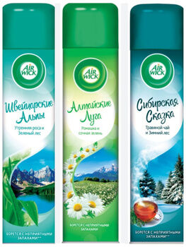 ЭИРВИК Освежитель воздуха Сибирская сказка (Трав. чай и Зимний лес) 290, Airwick