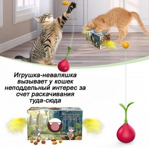 Игрушка неваляшка-дразнилка для кошек 2в1 Н2305Е