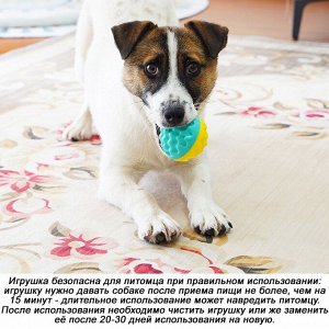 Игрушка-пищалка для собак, жевательная, ""колючий"" мяч К2202А