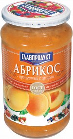 Абрикос протертый с сахаром Главпродукт 550г ст/б