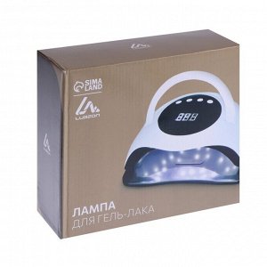 Лампа для маникюра Luazon LUF-03, UV/LED, 45 диодов, 120 Вт, таймер, 220 В, белая