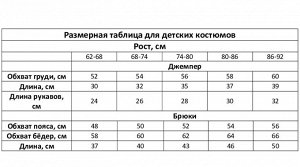 Комплект вязаный Крошка Я «Ёлочки», рост