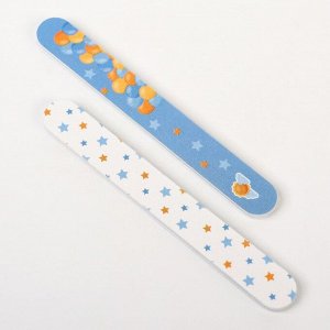 Детский маникюрный набор (ножницы, книпсер, пилочки), цвет голубой