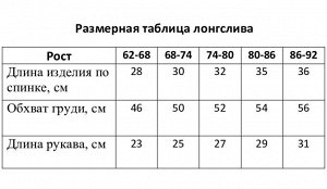 Лонгслив Крошка Я BASIC LINE.