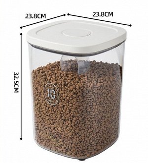 Кухонный контейнер для хранения сухих кормов для животных и других сыпучих продуктов, на 10 кг с герметичной крышкой