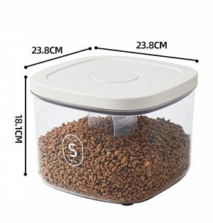 Кухонный контейнер для хранения сухих кормов для животных и других сыпучих продуктов, на 5 кг с герметичной крышкой