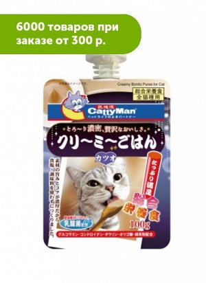 Catty Man Лакомство для кошек Сгущёнка на основе японского тунца 100 г