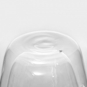 Кружка стеклянная с двойными стенками «Дуо», 330 мл, 12x8,5x11,5 см