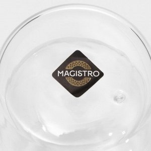 Стакан стеклянный с двойными стенками Magistro «Поль. Дуо», 400 мл, 8,5x15 см