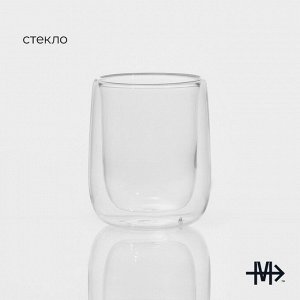 Стакан с двойными стенками Magistro «Поль», 300 мл, стекло