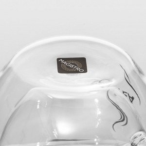 Кружка стеклянная с двойными стенками Magistro «Дуо. Tea», 200 мл, 12,5x9x7,5 см