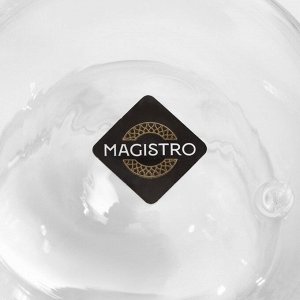 Кружка с двойными стенками Magistro «Дуо», 80 мл, 9x7x6.3 см, стекло