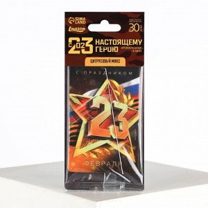 Ароматизатор в машину «23 Февраля», аромат цитрус
