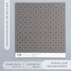 Бумага для скрапбукинга «Автотрек», плотность 180 г, 15.5x17 см
