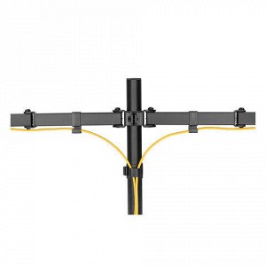 Кронштейн для двух мониторов настольный VESA 75х75, 100х100, 17"-32", до 16 кг, SONNEN STATIC, 455943
