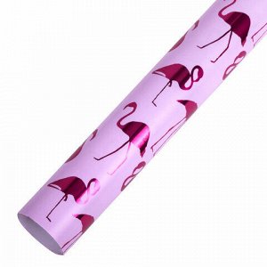 Бумага упаковочная подарочная С ЭФФЕКТАМИ НАБОР 3 шт., "Colorful Tropics", 70х100 см, ЗОЛОТАЯ СКАЗКА, 591945