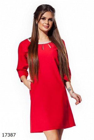 Женское платье 17387 красный