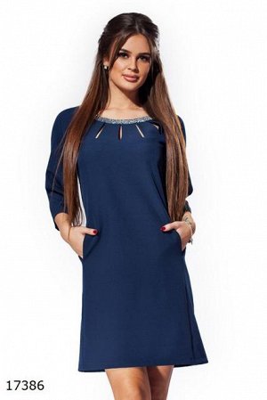 Женское платье 17386 синий