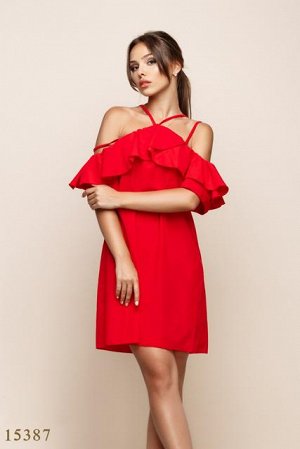 Женское платье 15387 красный