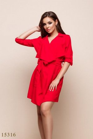 Женское платье 15316 красный