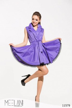 Женское короткое платье Нила фиолетовый