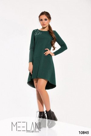 Женское платье Жемчуга зеленый