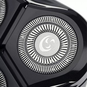 Электробритва POLARIS PMR 0305R PRO 5, 3 головки, аккумулятор, сухое и влажное бритье, черная, 51919
