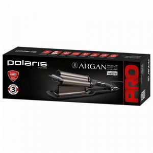 Щипцы волны для волос POLARIS PHS 5095TAi, регулировка температуры 120-220 °С, 80 ВТ, черный, 46298